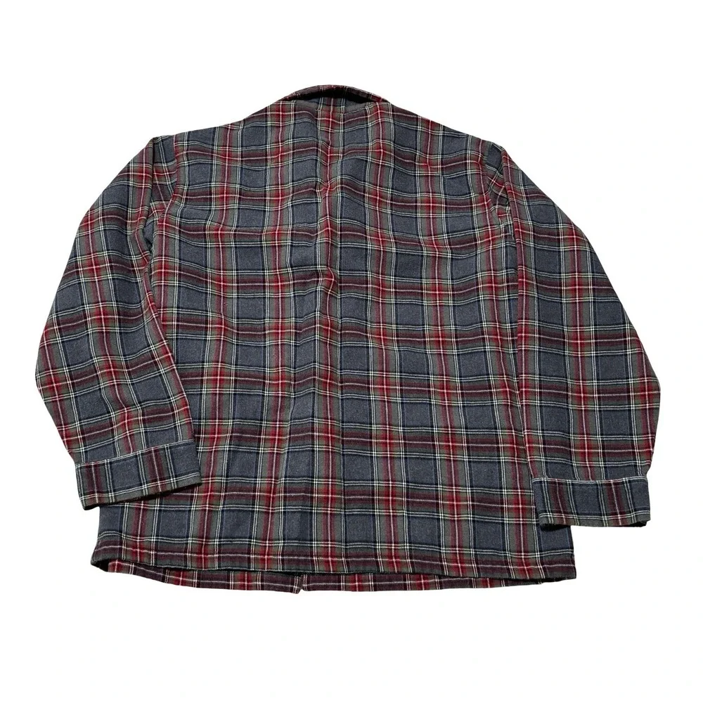 LL Bean Men's Flannel Pajama Set Top & Bottom (Cropped) 100% Cotton Size Large